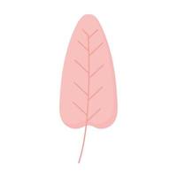 pink leaf on a white background vector