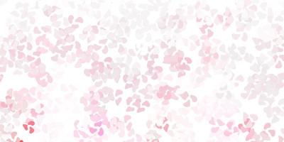Light red vector pattern with abstract shapes.