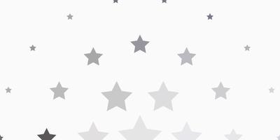 Light Gray vector background with colorful stars. Blur decorative design in simple style with stars. Pattern for wrapping gifts.