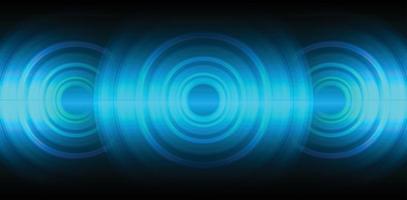 Sound waves oscillating dark light vector