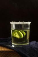 Delicious mezcal alcoholic beverage assortment background photo