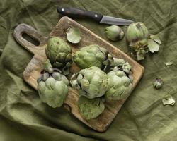 Composition of a healthy meal on the table photo