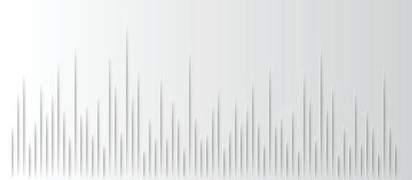 Sound waves oscillating dark light vector