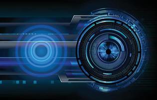 eye cyber circuit future technology concept background vector