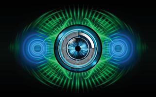 eye cyber circuit future technology concept background vector