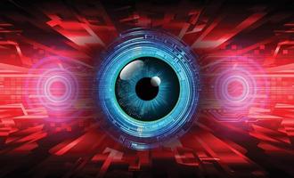 eye cyber circuit future technology concept background vector