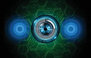 eye cyber circuit future technology concept background vector