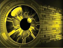 eye cyber circuit future technology concept background vector