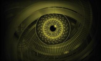 eye cyber circuit future technology concept background vector