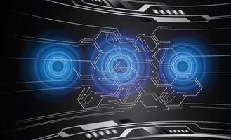 cyber circuit future technology concept background vector