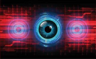 eye cyber circuit future technology concept background vector