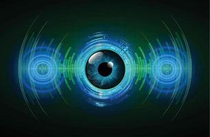 eye cyber circuit future technology concept background vector