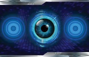 eye cyber circuit future technology concept background vector