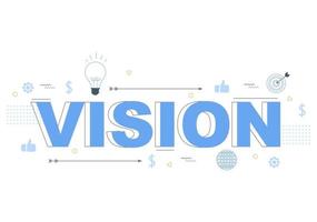 Business Vision And Target Illustration vector