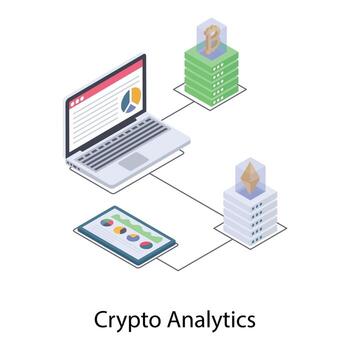 Crypto Analytics and Data vector