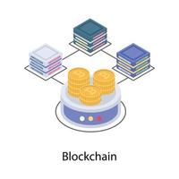 Blockchain Network Design vector