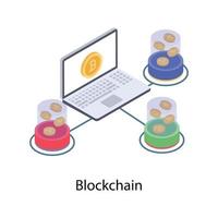 Bitcoin Blockchain Concepts vector