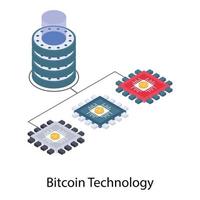 conceptos de tecnología bitcoin vector