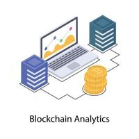 Blockchain Analytics and Data vector