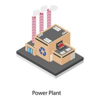 Power Plant Building vector