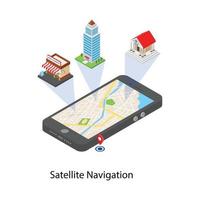 Satellite Navigation Concepts vector