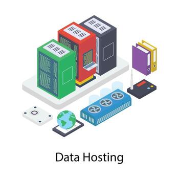 Data Server Hosting vector