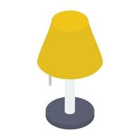 Table Lamp and Bedside vector