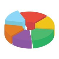 Pie Chart and Analytics vector