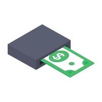 Cash Wallet Elements vector