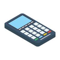 Pos Terminal and Invoice vector