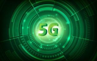 Communication network concept of 5G and green technology background. High speed internet and connection. vector