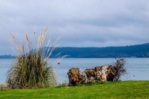 Views while sailing and driving around Lake Taupo, Taupo, New Zealand