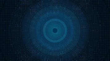 Modern Circle Circuit Microchip on Technology Background, Hi-tech and security Concept design, Free Space For text input vector