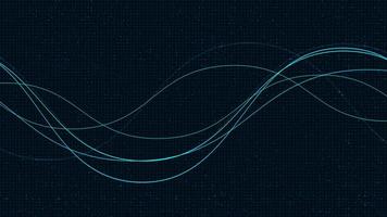 Flowing particle waves,sound wave concept,design for music studio and science,Vector Illustration. vector