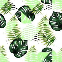 Exotic seamless tropical pattern. vector