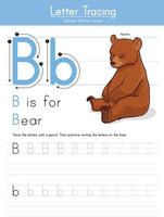 B for Bear vector