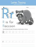 R for Raccoon vector