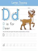 D for Deer vector