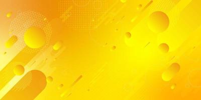 Yellow background With proportions and components in a fluid, wavy shape and color gradation. vector