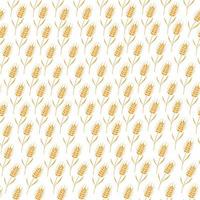 Seamless pattern with whole grain seeds organic, natural background vector