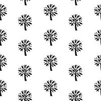 Abstract Vector Tree Seamless Pattern Background Illustration