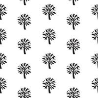 Abstract Vector Tree Seamless Pattern Background Illustration