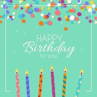 Abstract Happy Birthday Background with Glitter Splash in Modern Style. Vector Illustration