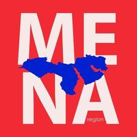 Ilustración de vector de mapa de región de mena