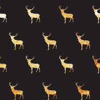 Abstract Seamless deer pattern background. Vector Illustration