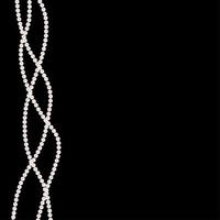 Fondo abstracto con guirnaldas de perlas naturales de perlas. ilustración vectorial vector