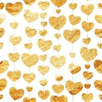 Heart Love Seamless Pattern Background Vector Illustration