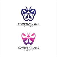 Beauty Butterfly icon design insect animal and beauty icon symbol vector