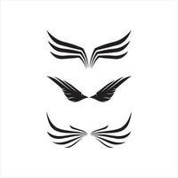 wings logo bird and Falcon Logo Template vector