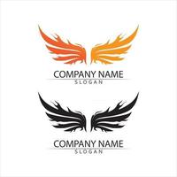 animal wings Falcon Logo Template vector design